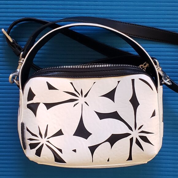 Desigual small bag, black and white, cross-body or over-the-shoulder - Picture 1 of 3